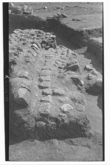 Basal stones of talud