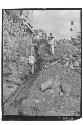 Trench along bench of southeast corner of main of platform at Monjas