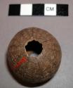 Small round gourd, open at both ends, in witch doctor's basket, 39-64-50/3459