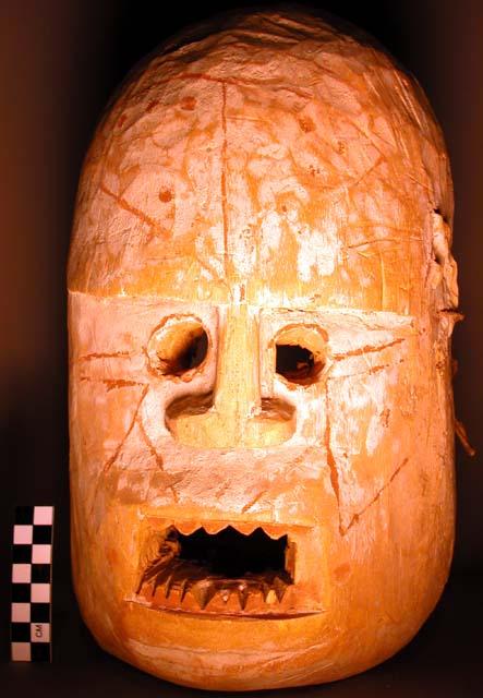 Wooden mask worn by King's Jester