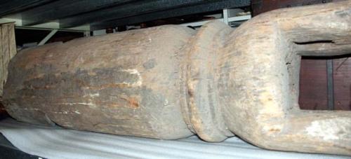 Large slit-log drum