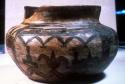 Jar, polacca polychrome (early). linear design.