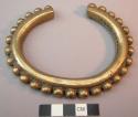 Pair of brass anklets