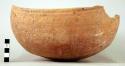 Bowl, pottery, one large piece plus 6 potsherds