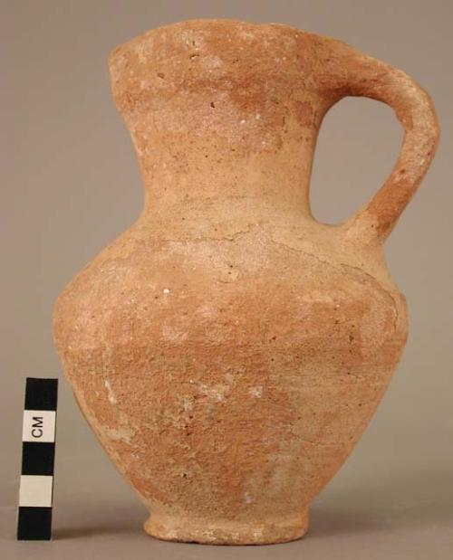 Pottery jug - pinch-mouth or almost trefoil-mouth;