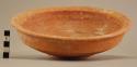 Red slipped burnished pottery bowl