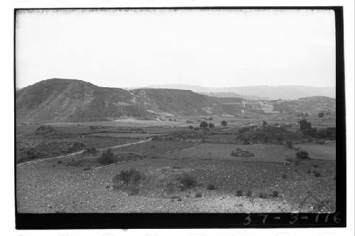 Mounds, looking WSW from big pyramid