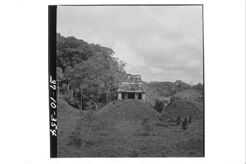 Temple of the Sun from the Temple of the Foliated Cross.