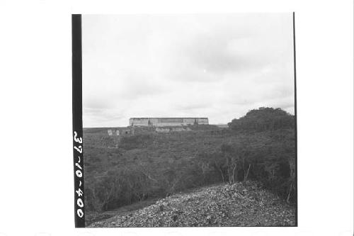 Casa del Gobernador from the Pyramid of the Cemetery.