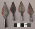Small iron, leaf-shaped arrowheads, kodwa