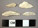 33 flint microlithic triangles