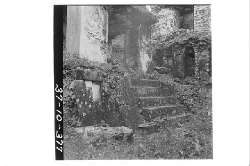 Stairway on the east side of the Western Court of the Palace.