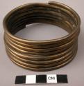 Brass wire leglet, 8 spirals (ngaga)