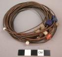 Bracelets, copper wire with single bead ornament, evitali