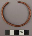 Child's copper armlet, plain, small (ngweniji)