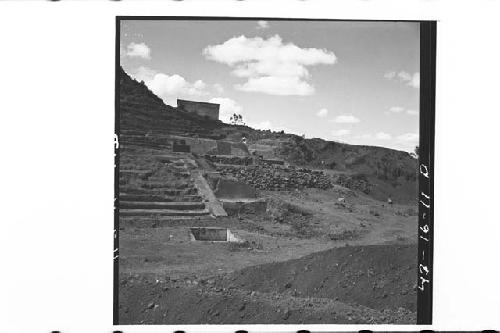 General panorama of north side of Mound at end of 1942-43 season.