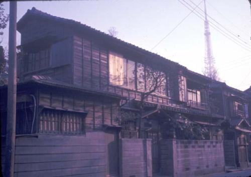 Japanese houses and Tokyo Tower