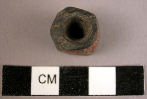 Grey stone bead - spindle whorl