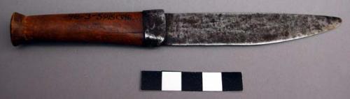 Iron knife of Bianzi or Bangala make