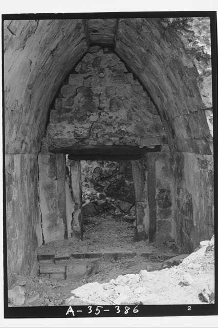 Interior east end of rear room, Structure 2A2; Room 3