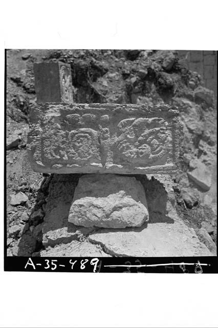 Glyphic group, N. bldg., W. corbel (6x6)