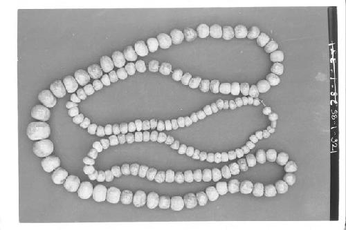 String of jade beads (153) A1-222-Tomb II, D. largest bead 1.8 cm