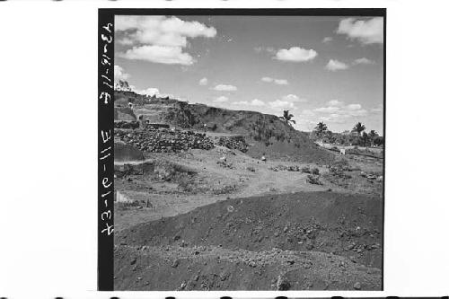 General panorama of north side of Mound at end of 1942-43 season.