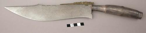 Blakas - silver cremation knife used to cut the outer sheet and bamboo+