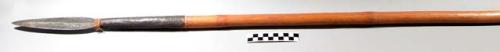 Cane spear with metal point. Imparara