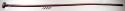 Long wooden scepter - mallet end