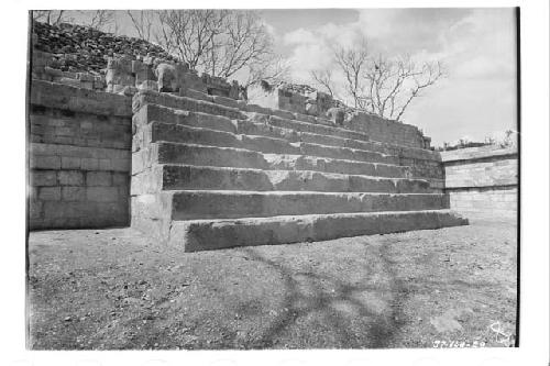 Stairway leading to entrance of Temple 22.