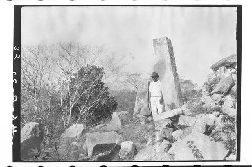 3C1-High Priests grave. Large stone on right is outer S.E. corner of inner room.