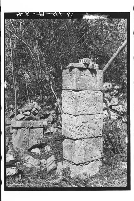 4B1-Temple of the Sculpted Jambs. N Jamb and column