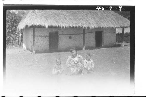 Highland Village: Church, School, School Children, and Teacher