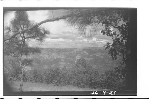 View of Highlands, Region of Santa Barbara, Hue. Looking North-North-East