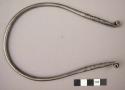 Small iron necklet, voluted ends, spiral grooving, undecorated (nkunda)