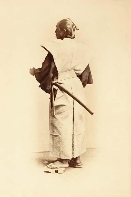 Samurai in Japanese dress