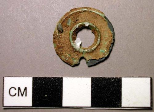 Pendant, disk-shaped