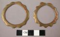 Pair of brass ear ornaments