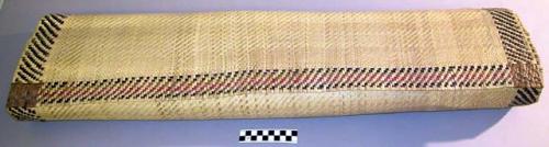 Plaited palm leaf mat