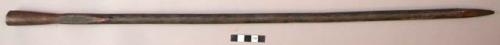 Socketed iron point - about 2' long
