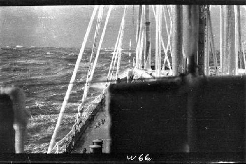 Waves, taken from a ship at sea