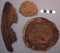 Fragments of basketry