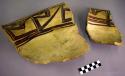 Early modern Hopi polychrome pottery restorable bowl