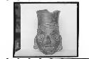 Plumbate head jar, bearded; max. ht. 16.0cm.; max. diam. 9.8cm.; Color: 13"m, 7