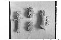 Four Fragmentary Serpant-Head Handles of Pottery Incensarios