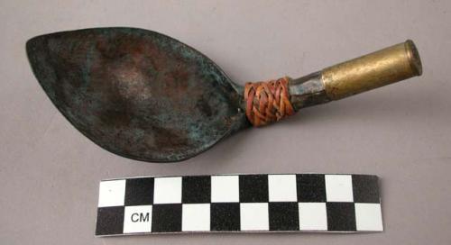 Beaten copper spoons made from crude copper obtained from benguet +