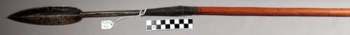 Spear - leaf-shaped blade, straight iron pointed butt