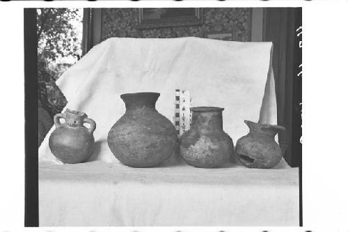 Four Pottery Jars