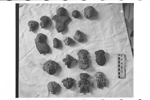 Eighteen Pottery Figurine Fragments